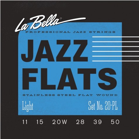 La Bella Jazz Flat Guitar Strings - Light 11-50