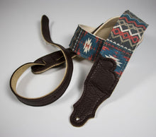 Load image into Gallery viewer, Franklin Old Aztec Canvas Guitar Strap