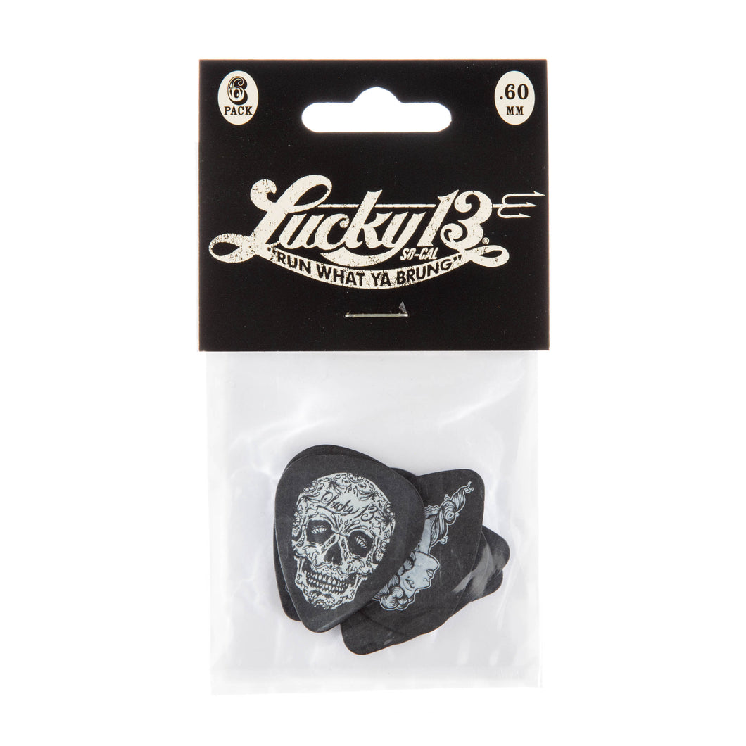 Dunlop Lucky 13 6-Pack Guitar Picks - .60 mm