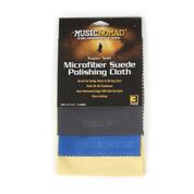 Music Nomad Super Soft Edgeless Microfiber Suede Polishing Cloth - 3 pack