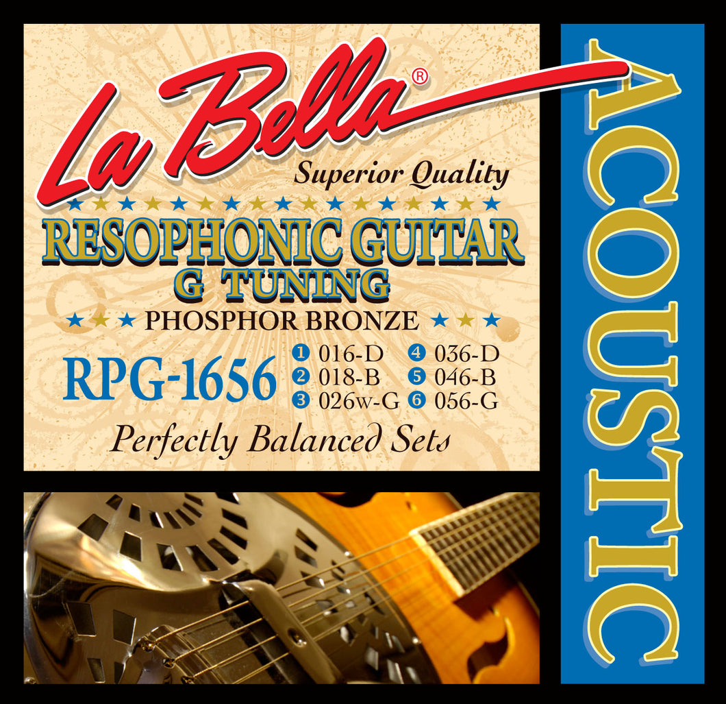 La Bella Resophonic Guitar Strings - Phosphor Bronze, G Tuning